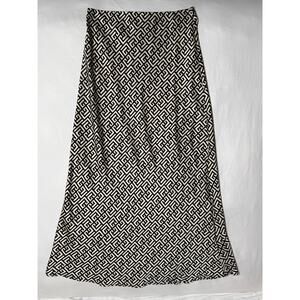 Among The Brave Cleo Geometric Satin Bias Midi Skirt US4 NWT